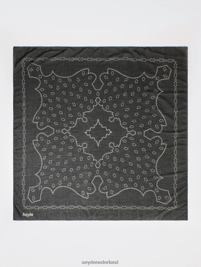 accessoire nl Aeyde Dallas zwart katoen/zijde 624HJR303