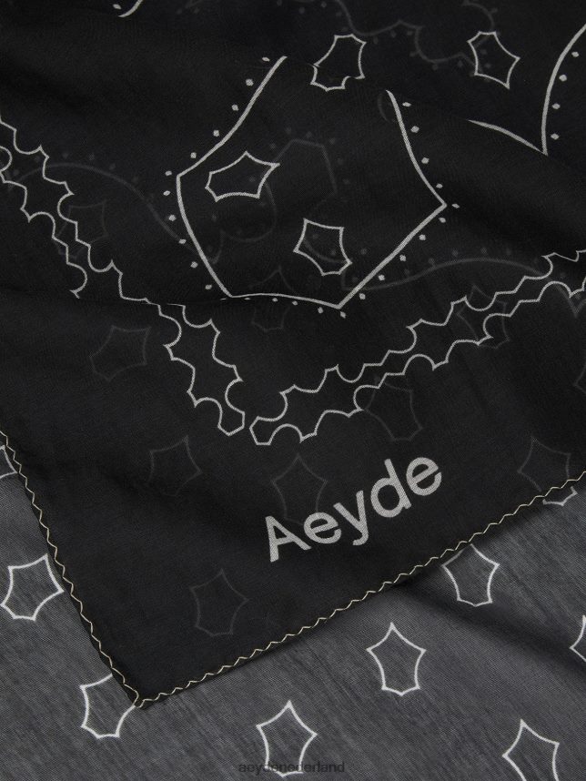 accessoire nl Aeyde Dallas zwart katoen/zijde 624HJR303