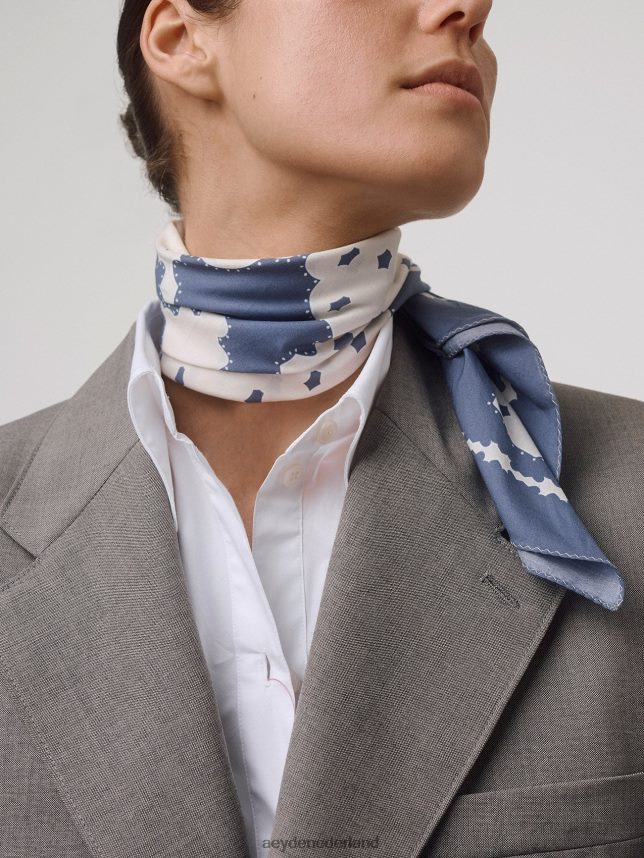 accessoire nl Aeyde dakota leigrijs/crèmeachtig katoen 624HJR302