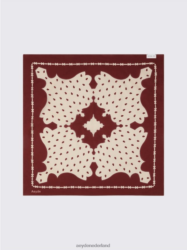 accessoire nl Aeyde dakota port/romig katoen 624HJR299