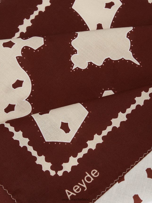 accessoire nl Aeyde dakota port/romig katoen 624HJR299