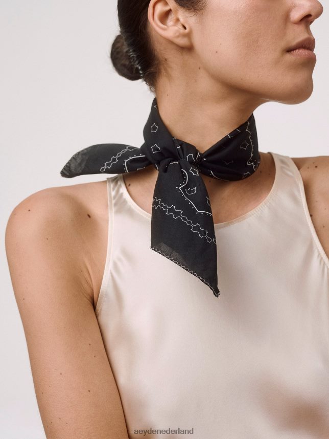 accessoire nl Aeyde dakota zwart katoen 624HJR298