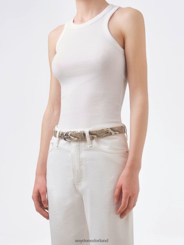 accessoire nl Aeyde Leona romige slang 624HJR135
