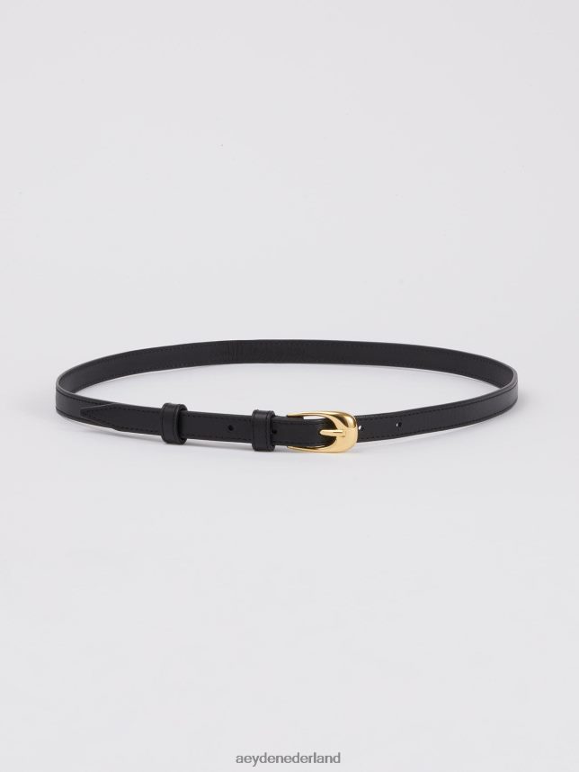 accessoire nl Aeyde eleanor zwart/goud kalf 624HJR294