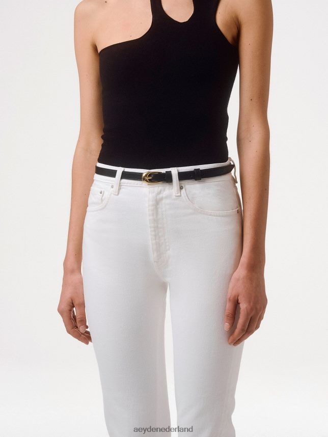 accessoire nl Aeyde eleanor zwart/goud kalf 624HJR294