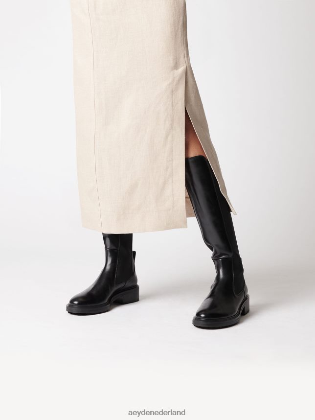 schoenen nl Aeyde blanco zwart kalf 624HJR13