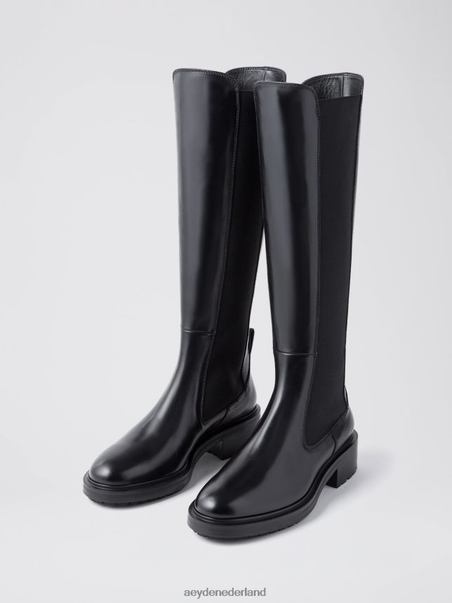 schoenen nl Aeyde blanco zwart kalf 624HJR13
