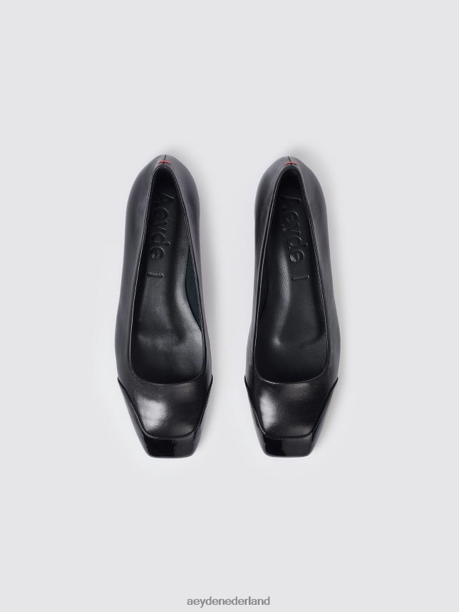 schoenen nl Aeyde iris zwart nappa/lak 624HJR183