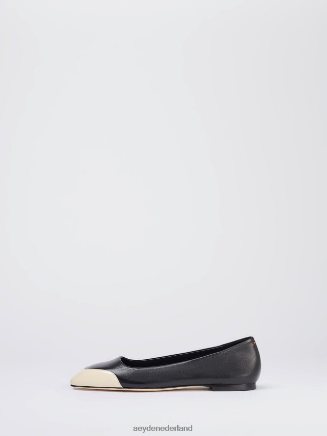 schoenen nl Aeyde iris zwart/romig nappa/lak 624HJR184
