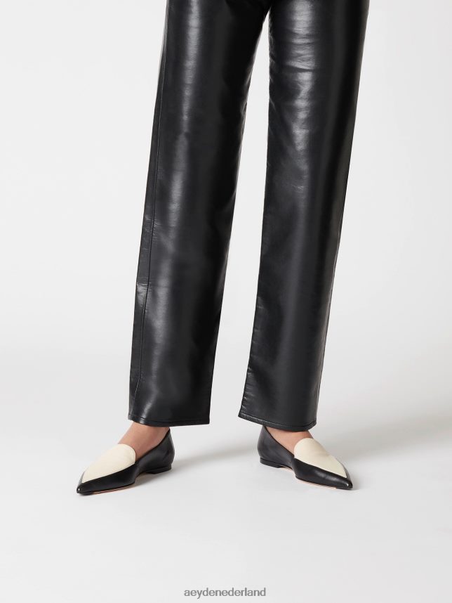 schoenen nl Aeyde martha zwart/romig nappa 624HJR212