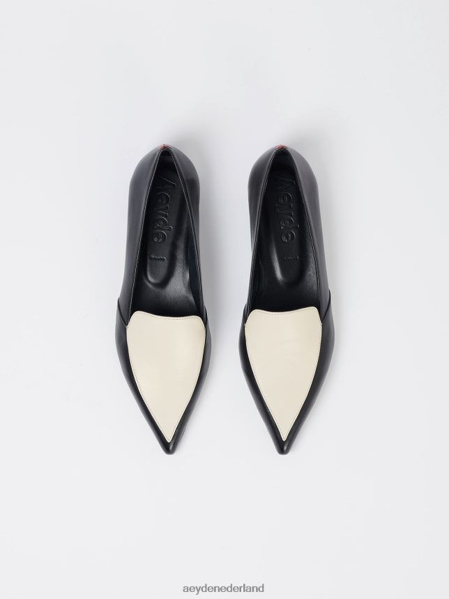 schoenen nl Aeyde martha zwart/romig nappa 624HJR212