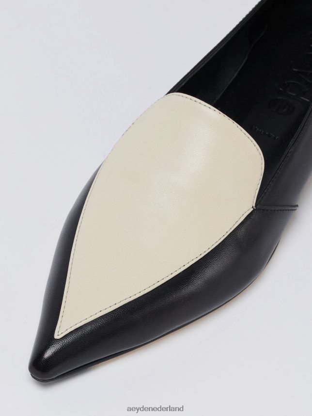 schoenen nl Aeyde martha zwart/romig nappa 624HJR212