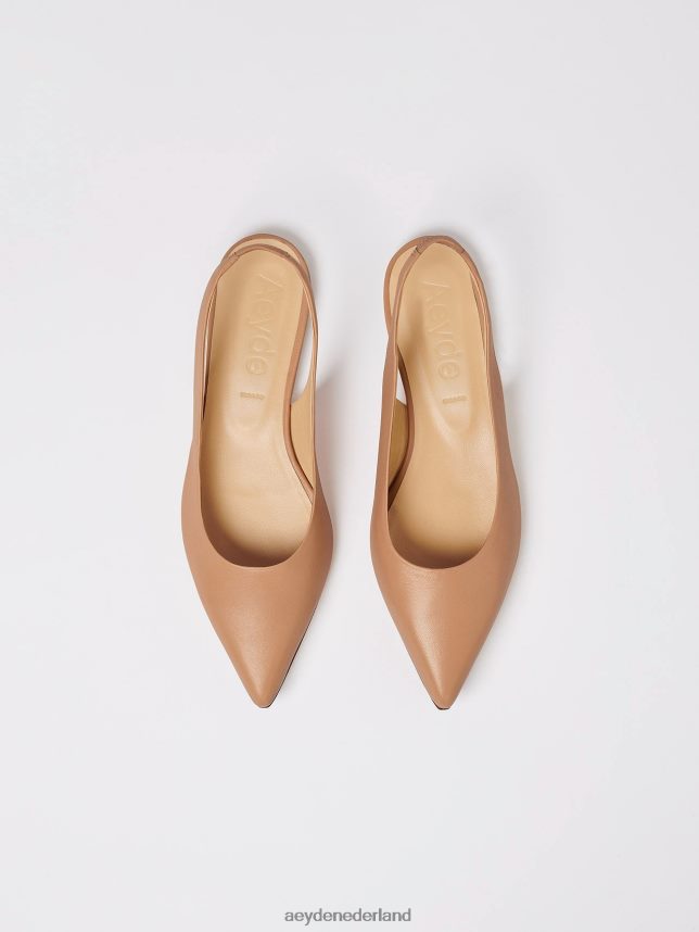 schoenen nl Aeyde rae hazelnoot nappa 624HJR227