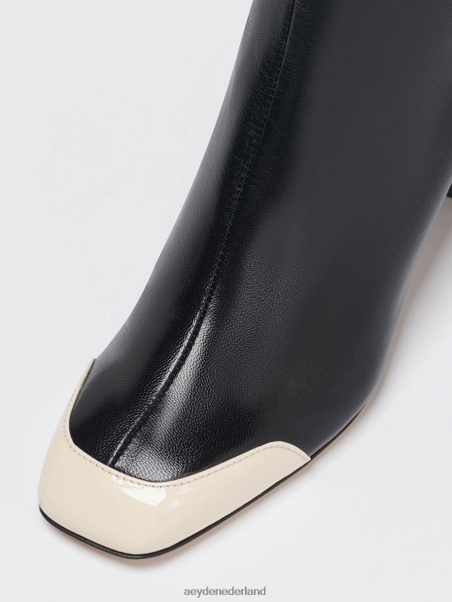 schoenen nl Aeyde suki zwart/romig nappa/lak 624HJR75