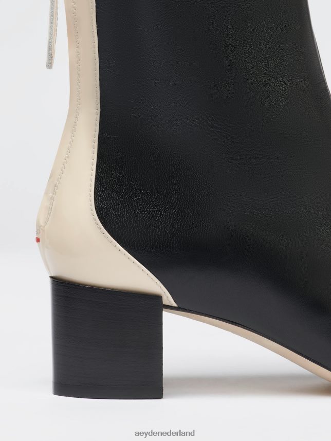 schoenen nl Aeyde suki zwart/romig nappa/lak 624HJR75