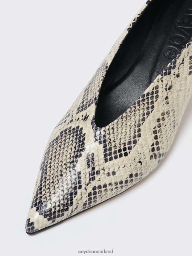 schoenen nl Aeyde helder romige slang 624HJR224