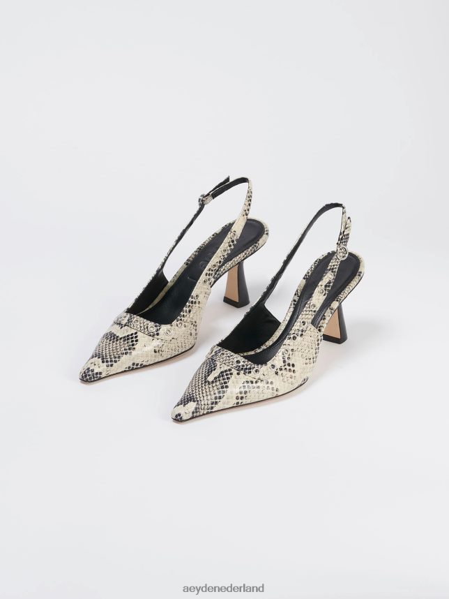 schoenen nl Aeyde isotta romige slang 624HJR102