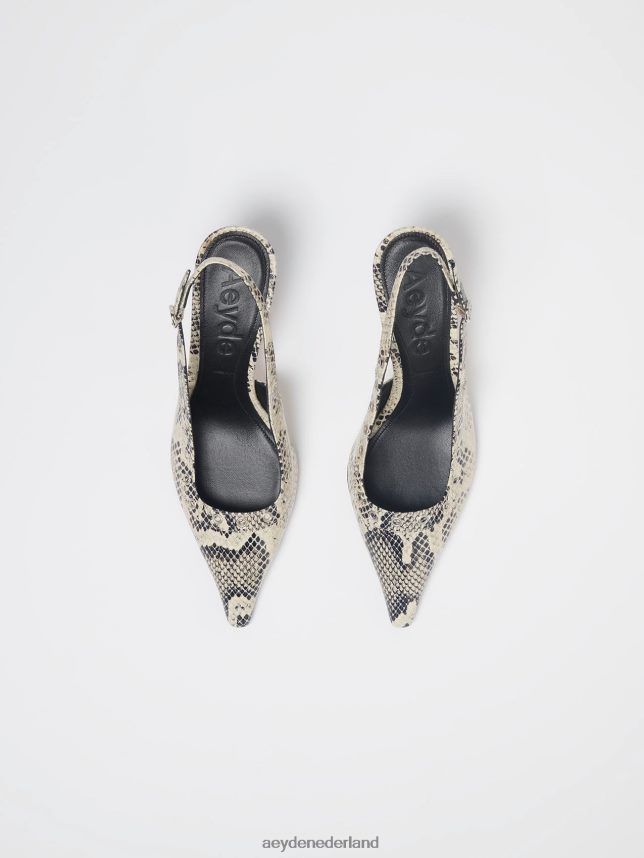 schoenen nl Aeyde isotta romige slang 624HJR102
