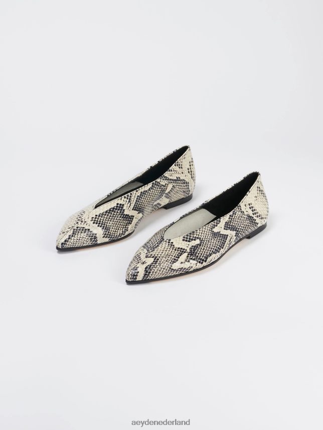 schoenen nl Aeyde moa romige slang 624HJR220