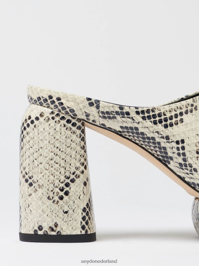 schoenen nl Aeyde ornella romige slang 624HJR172