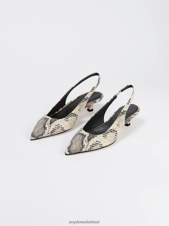 schoenen nl Aeyde valerie romige slang 624HJR230