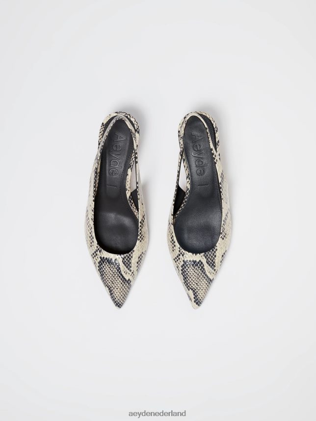 schoenen nl Aeyde valerie romige slang 624HJR230