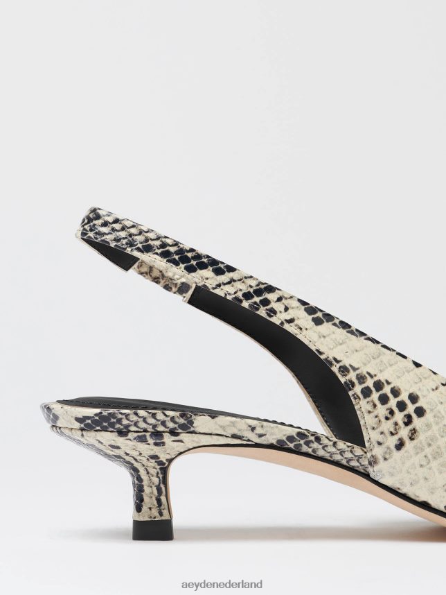 schoenen nl Aeyde valerie romige slang 624HJR230