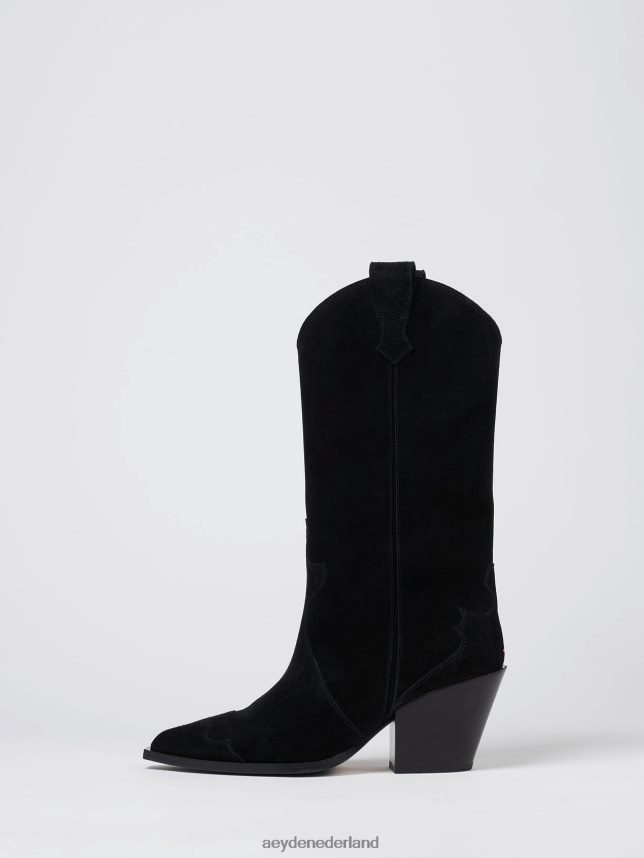 schoenen nl Aeyde Ariël zwart suède 624HJR261