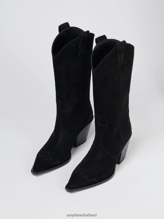 schoenen nl Aeyde Ariël zwart suède 624HJR261