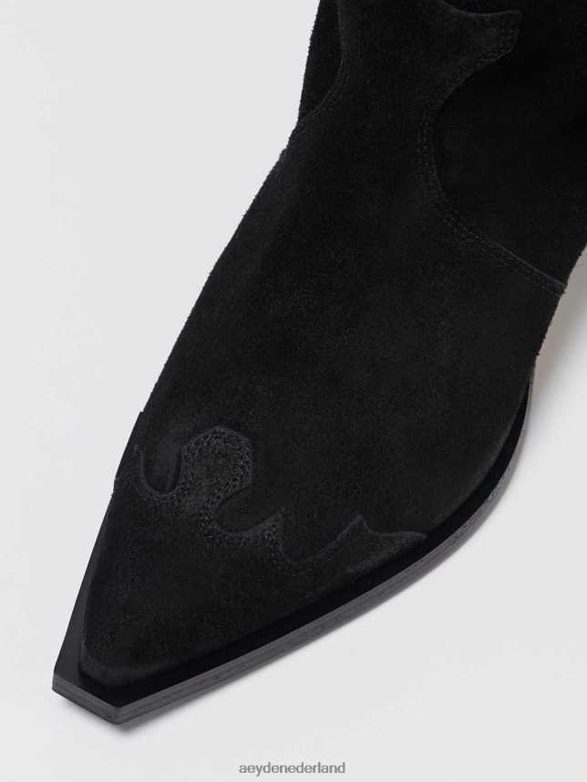 schoenen nl Aeyde Aruna zwart suède 624HJR267