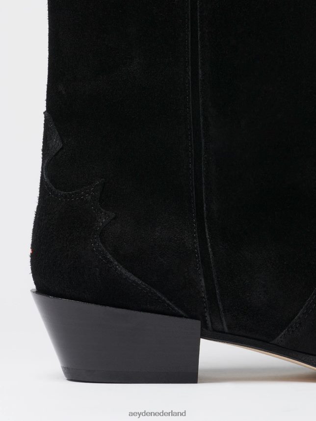 schoenen nl Aeyde Aruna zwart suède 624HJR267