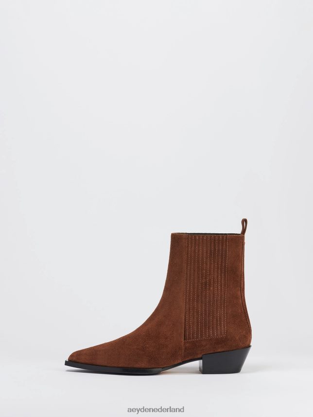 schoenen nl Aeyde Belinda bruin suède 624HJR34