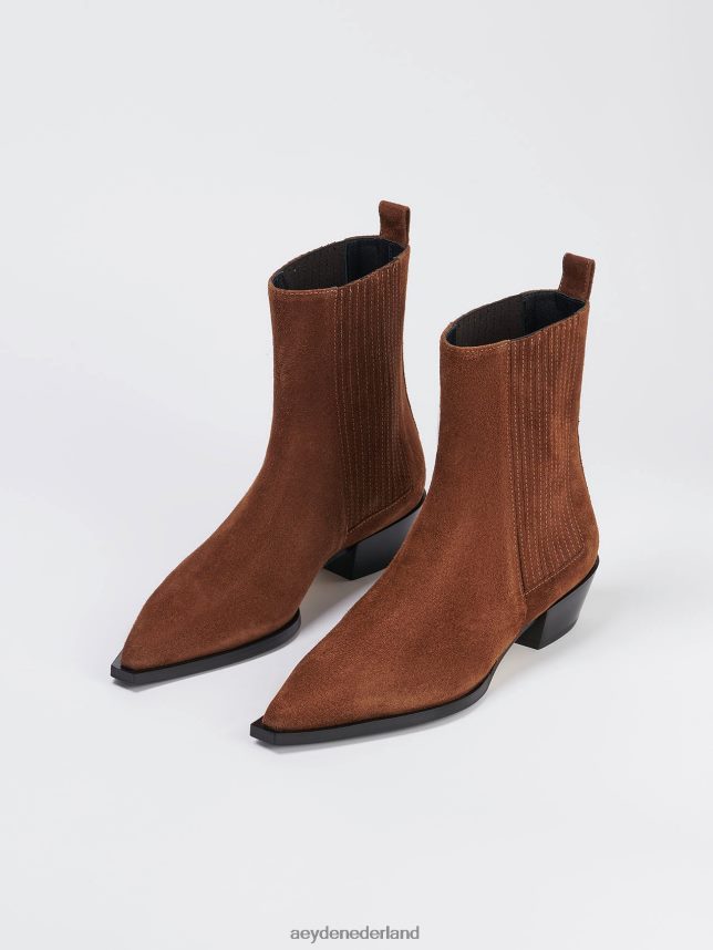 schoenen nl Aeyde Belinda bruin suède 624HJR34