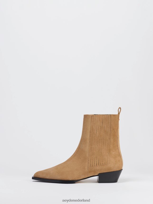 schoenen nl Aeyde Belinda karamel suède 624HJR35