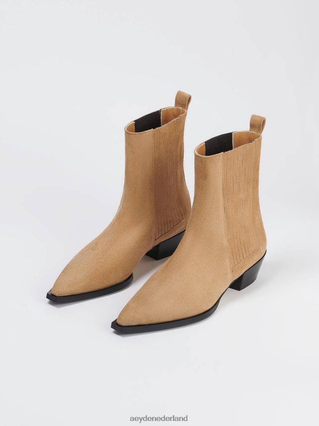 schoenen nl Aeyde Belinda karamel suède 624HJR35