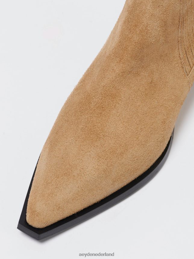 schoenen nl Aeyde Belinda karamel suède 624HJR35