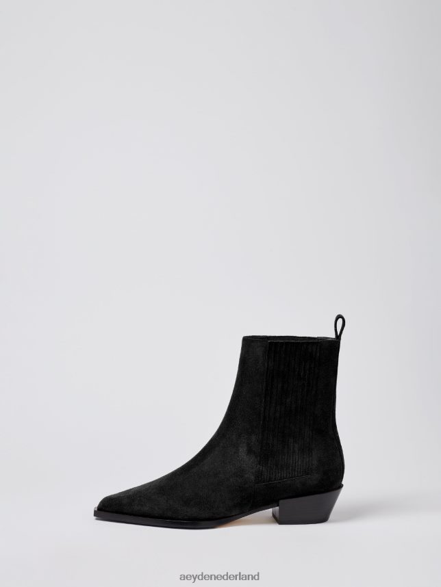 schoenen nl Aeyde Belinda zwart suède 624HJR32