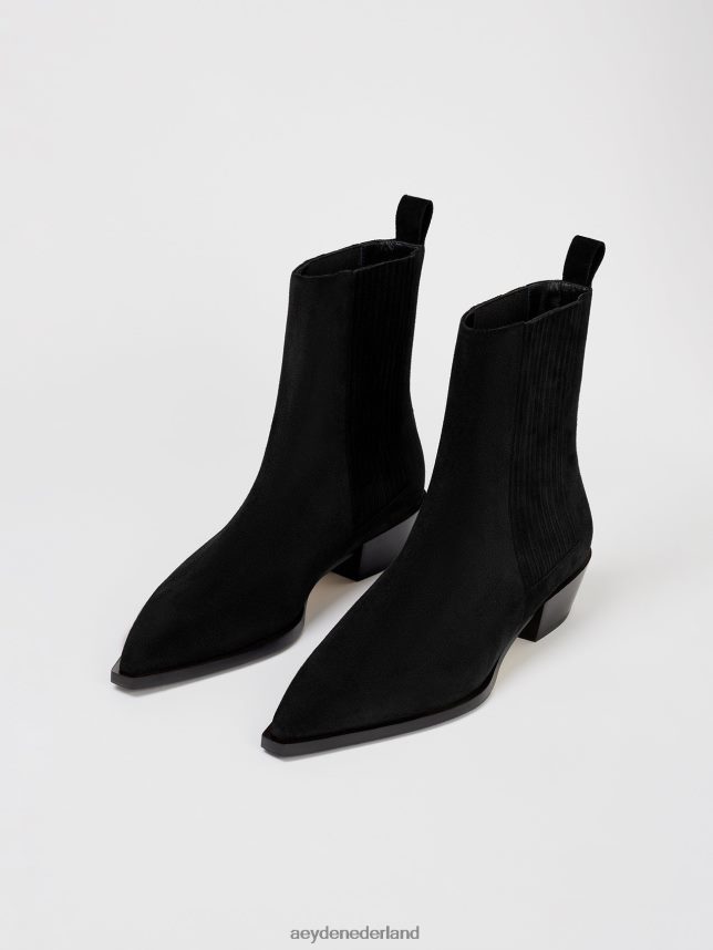 schoenen nl Aeyde Belinda zwart suède 624HJR32