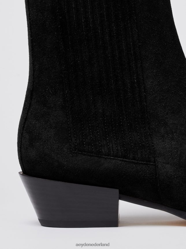 schoenen nl Aeyde Belinda zwart suède 624HJR32