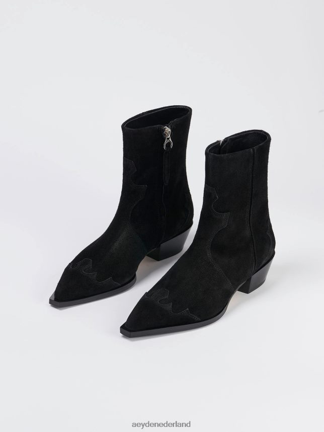 schoenen nl Aeyde Hester zwart suède 624HJR258