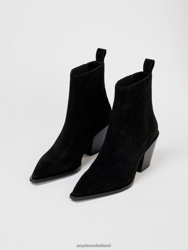 schoenen nl Aeyde Kate zwart suède 624HJR42