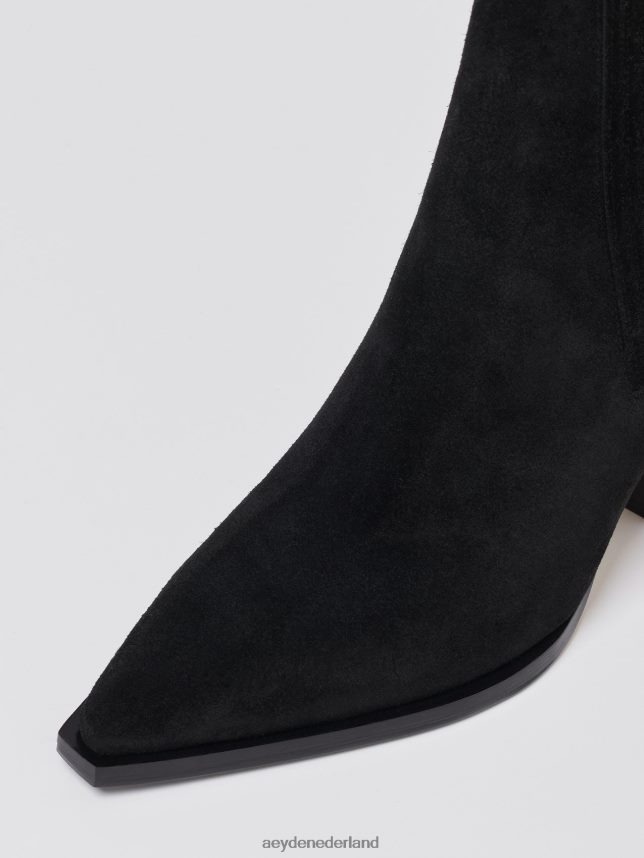schoenen nl Aeyde Kate zwart suède 624HJR42