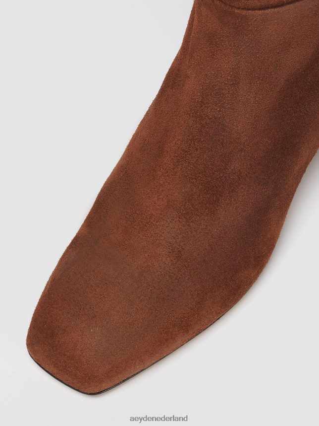 schoenen nl Aeyde Laura bruin suède 624HJR122