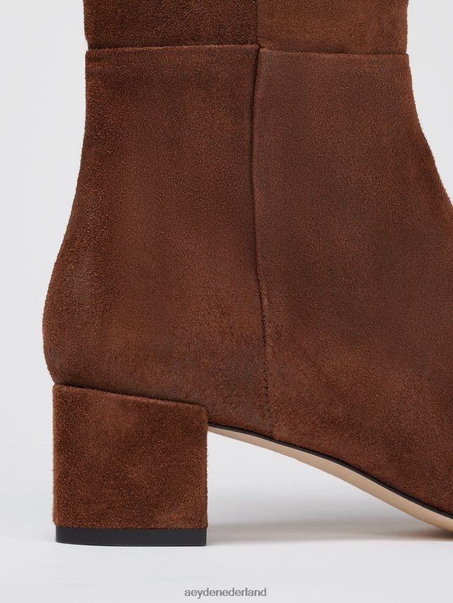 schoenen nl Aeyde Laura bruin suède 624HJR122