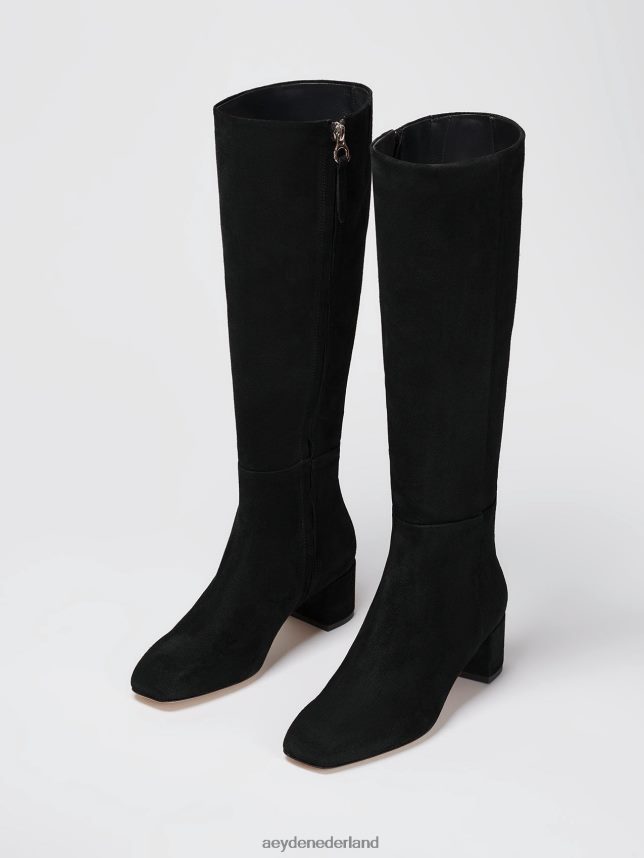 schoenen nl Aeyde Laura zwart suède 624HJR119