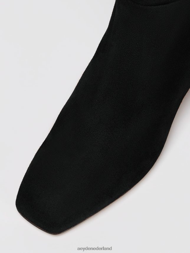 schoenen nl Aeyde Laura zwart suède 624HJR119