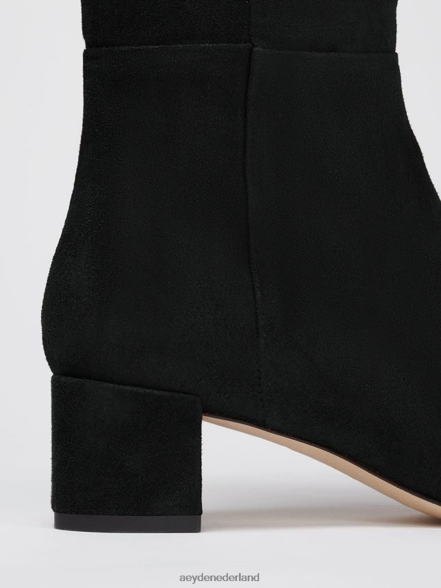 schoenen nl Aeyde Laura zwart suède 624HJR119