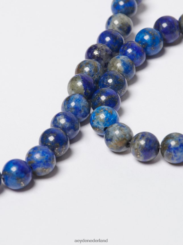accessoire nl Aeyde zegge palladium/lapis verguld messing 624HJR130